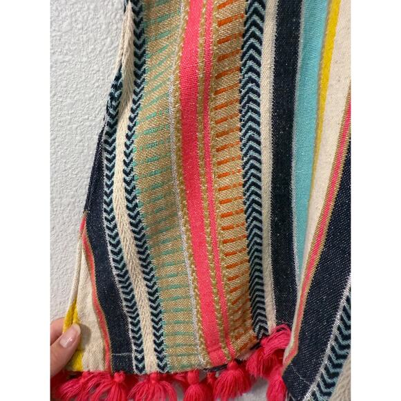 Pink Chicken Colorful Striped Kids Dress with Tassels - 2Y - Picture 4 of 6